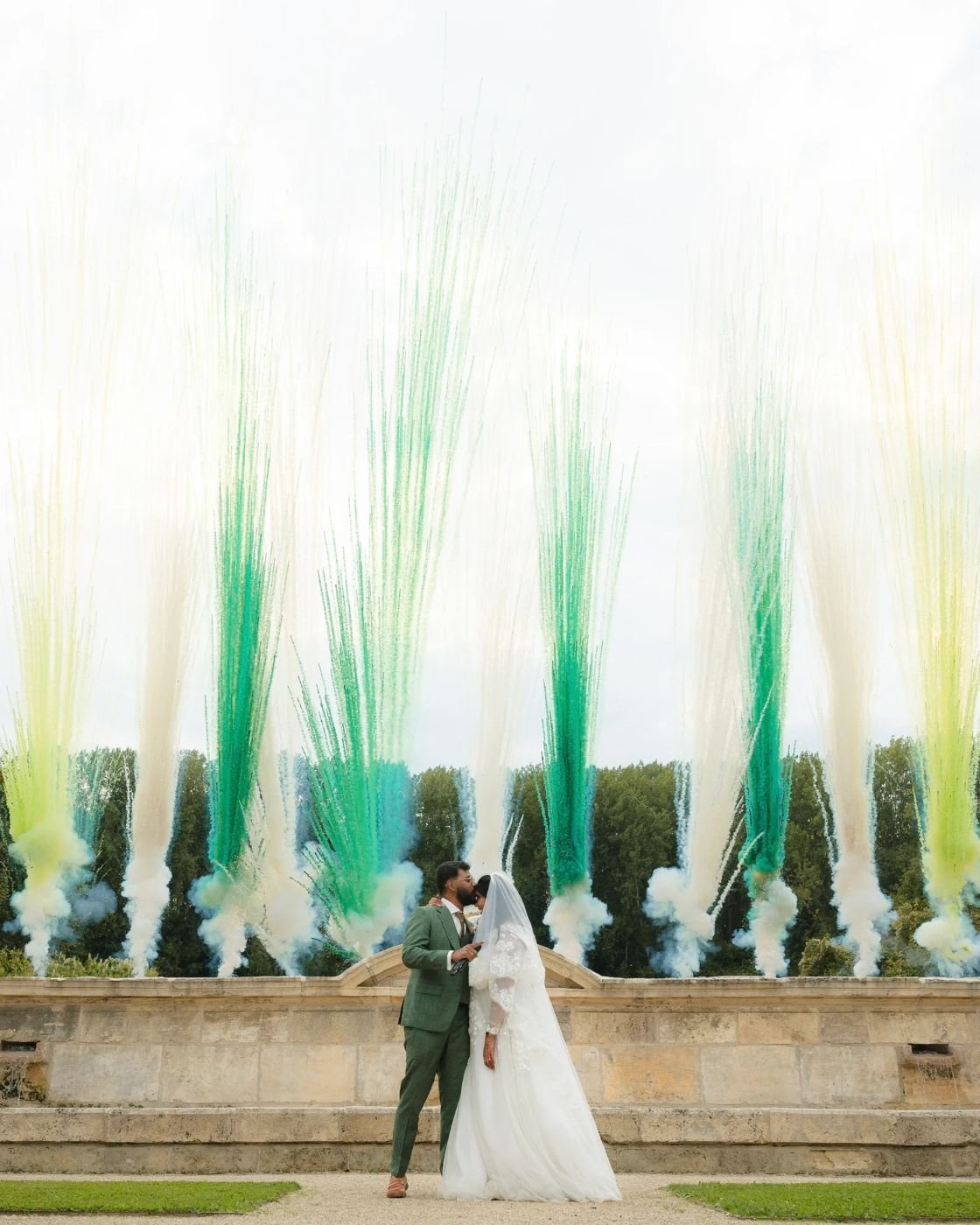 Feu d'artifice pour une demande en mariage